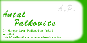 antal palkovits business card